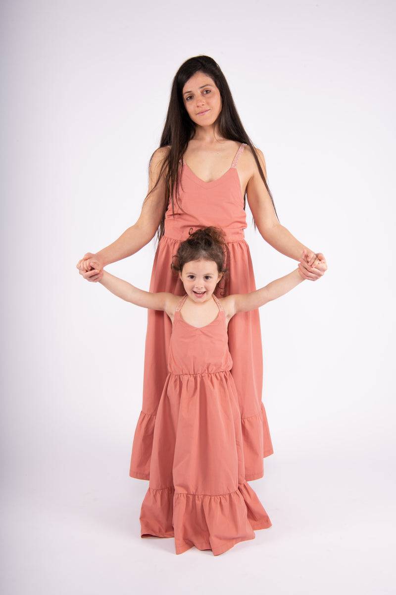 Olive E Miele MiniMe abito Annabelle argilla Prezzo Ridotto