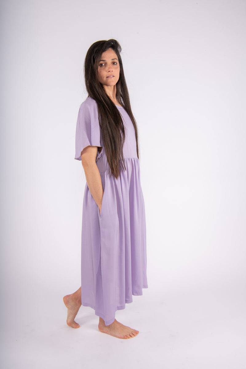 Olive E Miele MiniMe abito Dorothea lilac Sottocosto