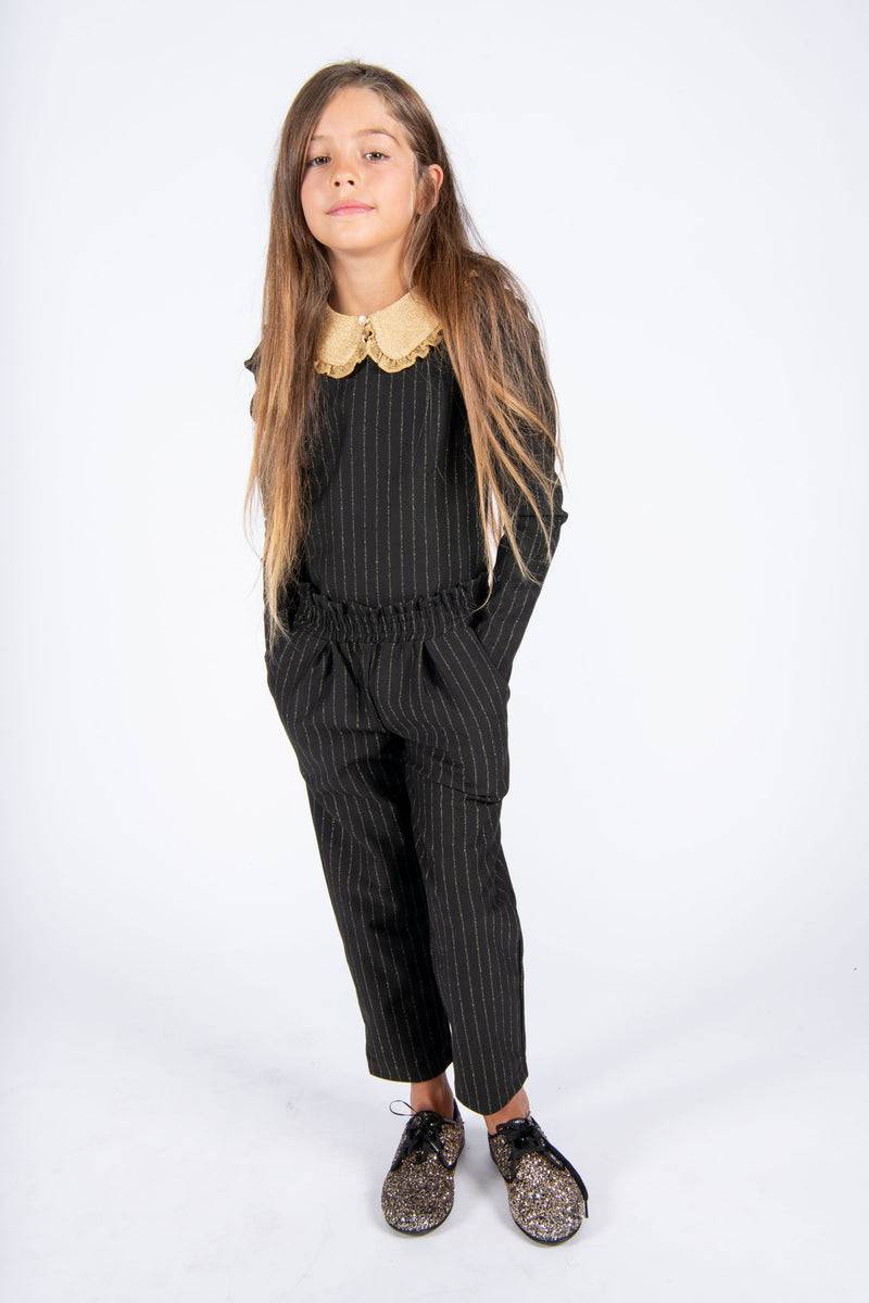 Olive E Miele PANTALONE GERTIE GESSATO LUREX Economico