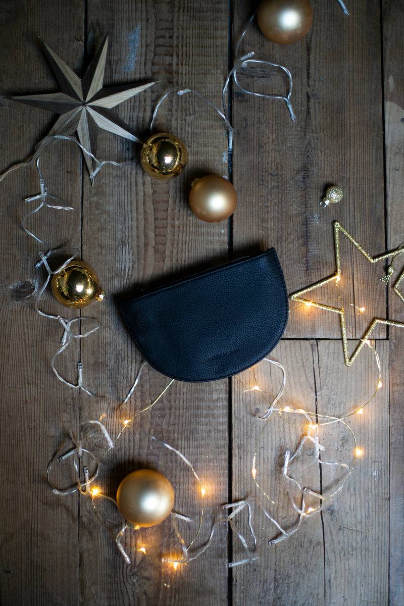 Olive E Miele HALF MOON WALLET NERO Vendita Economica