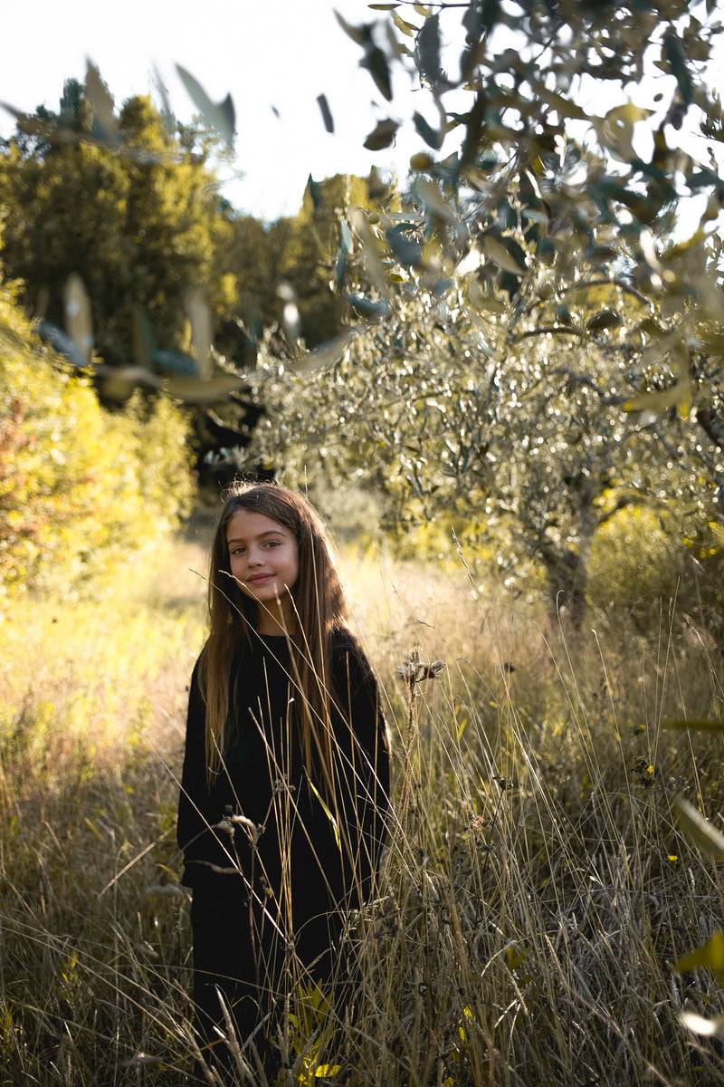 Olive E Miele MAGLIA AVALON NERO WOOL Spedizione Gratuita