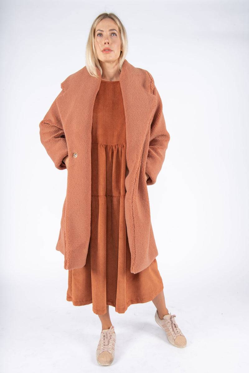 Olive E Miele CAPPOTTO PEGGY MATTONE Consegna Veloce