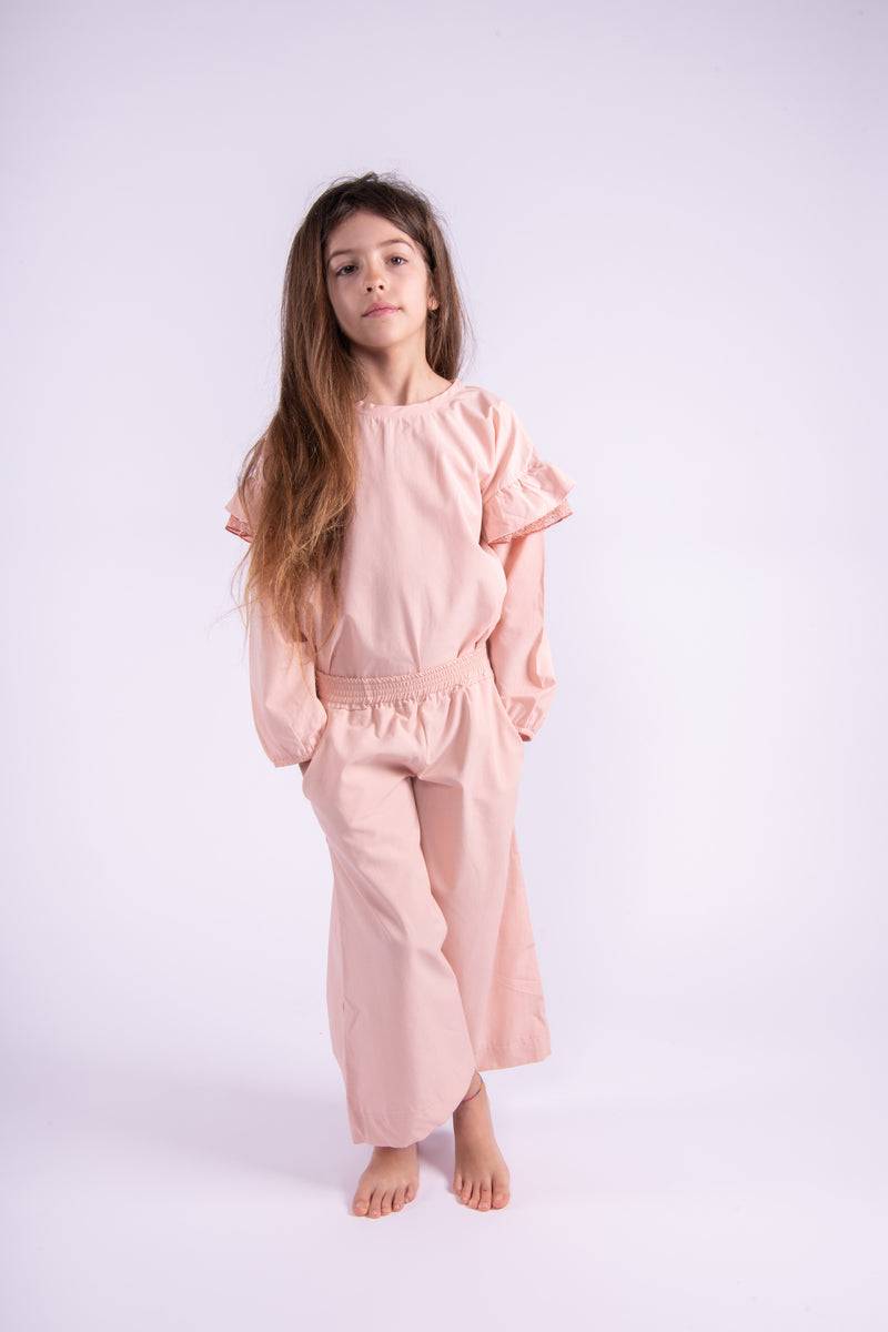 Olive E Miele PANTALONE MOLLIE POPELINE BLUSH Outlet