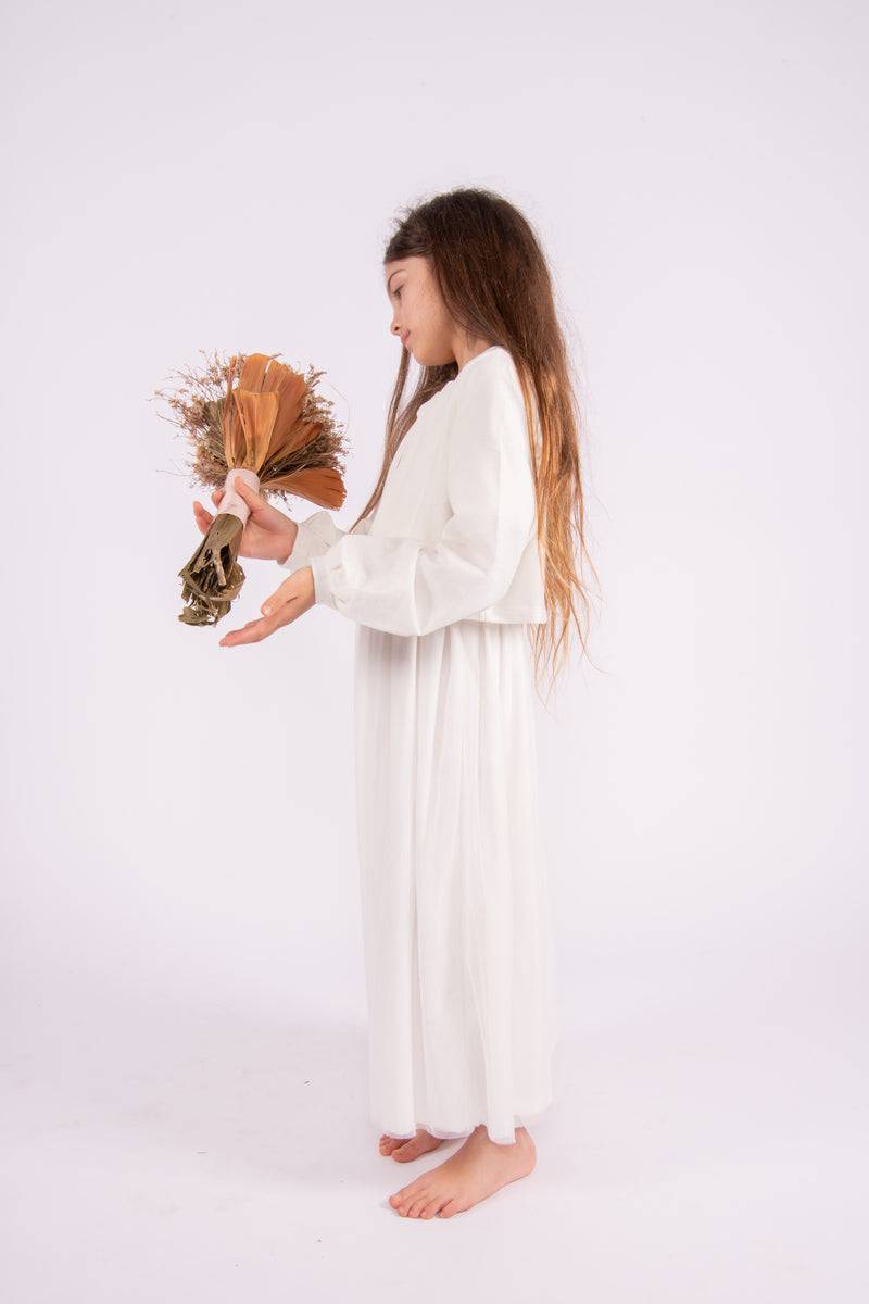 Olive E Miele CARDIGAN WILMA WHITE Vendita Calda