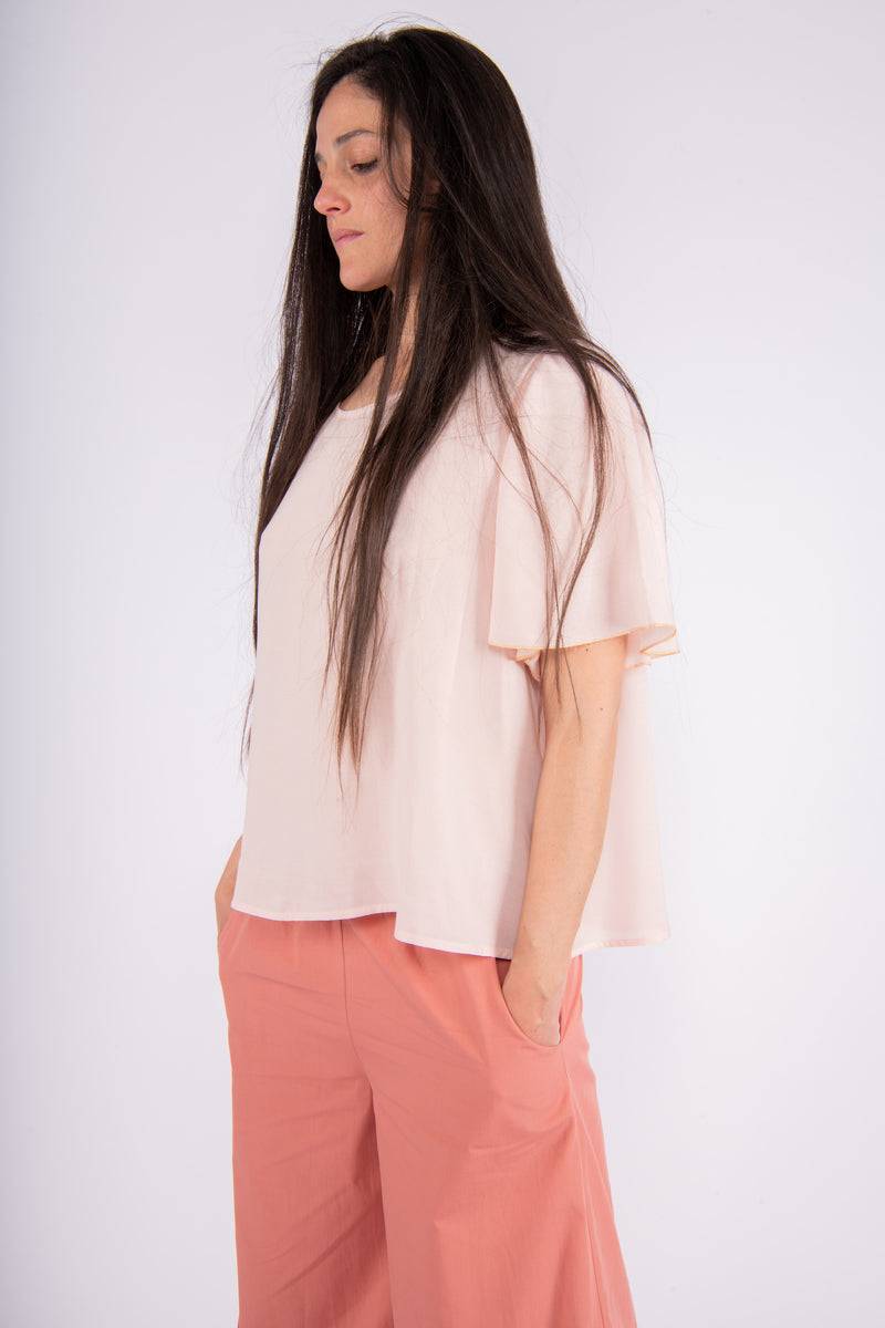 Olive E Miele PANTALONE MOLLIE POPELINE ARGILLA In Saldo