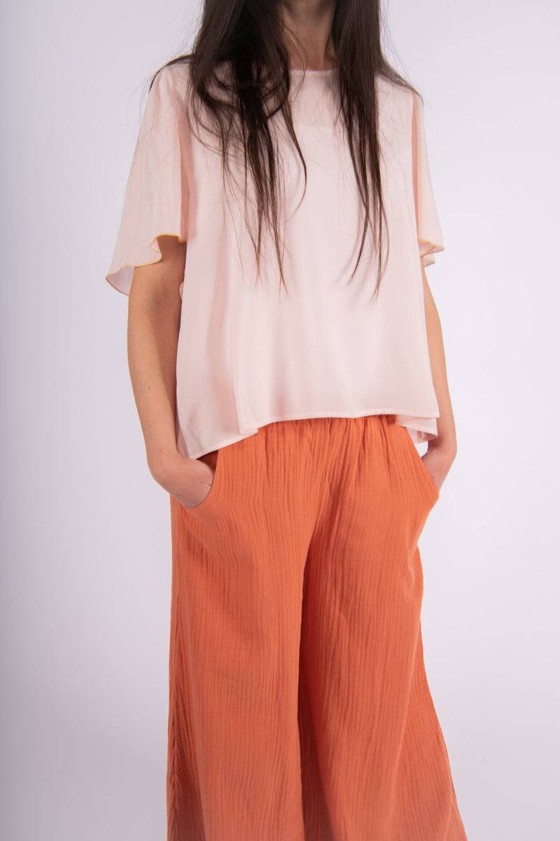 Olive E Miele PANTALONE MOLLIE ARGILLA Nuova