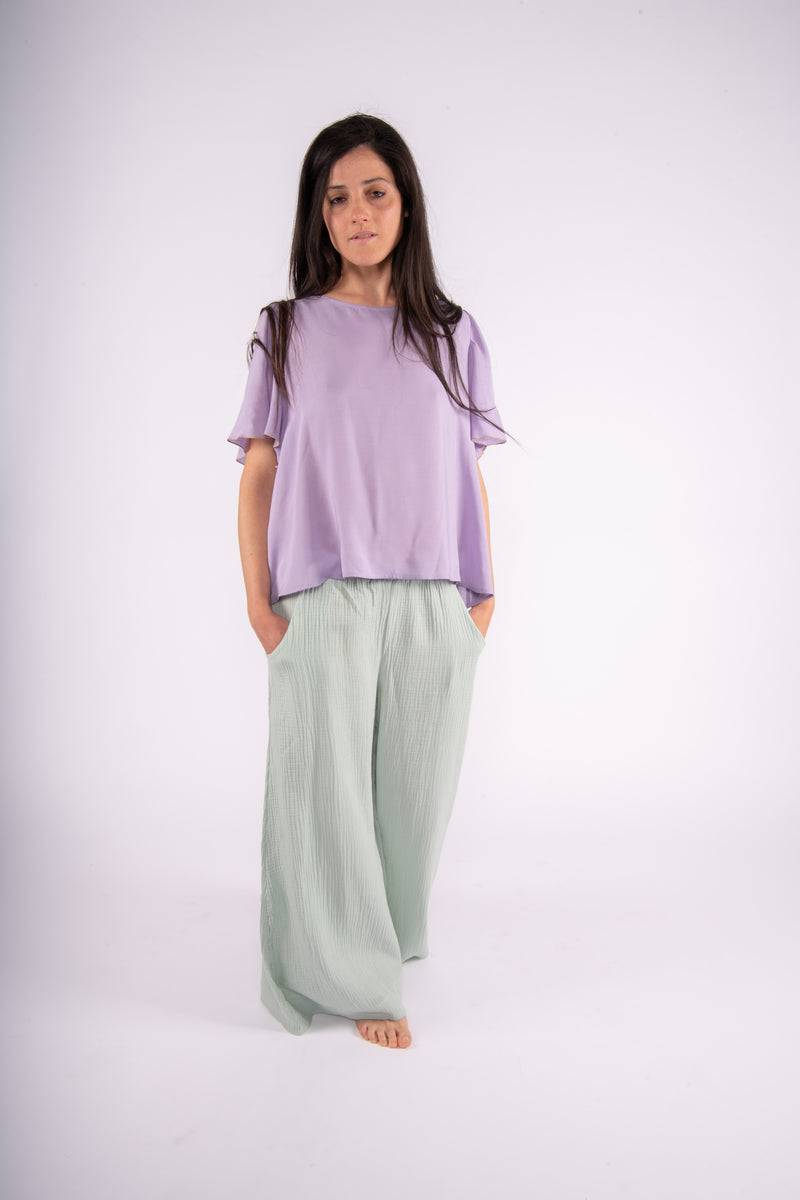 Olive E Miele PANTALONE MOLLIE ACQUA Moda