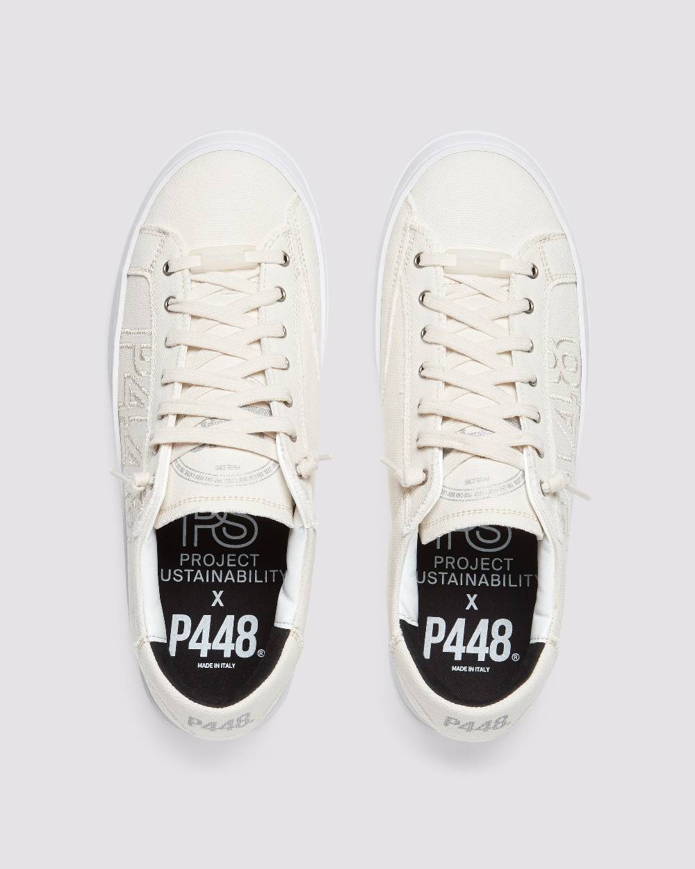 P448 John Cream Canvas Fino Al -60%