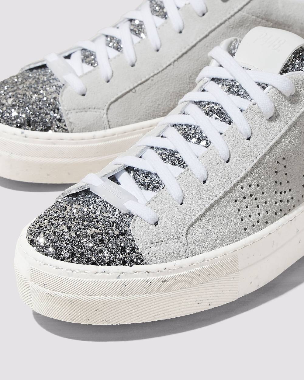 P448 Thea Recycled White/Silver Vendite Flash