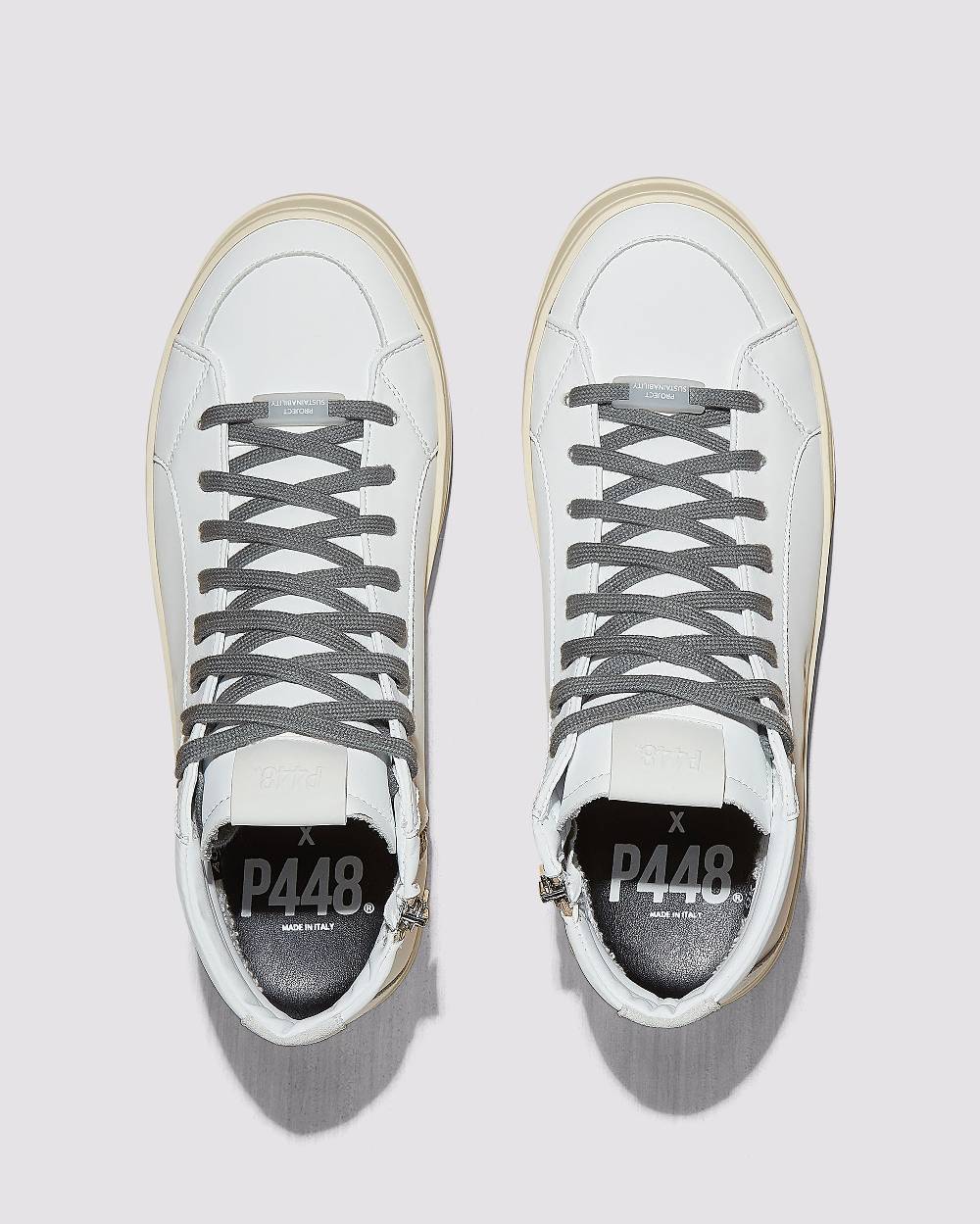 P448 Skate Recycled White Consegna Veloce