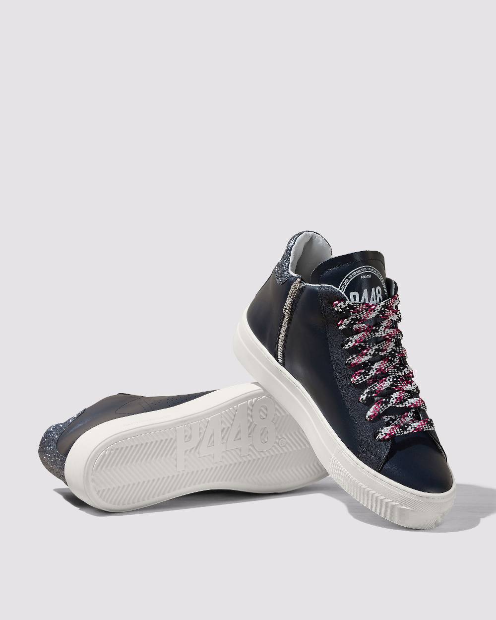 P448 Thea Mid Glitterfine/Navy Saldi Di Fabbrica