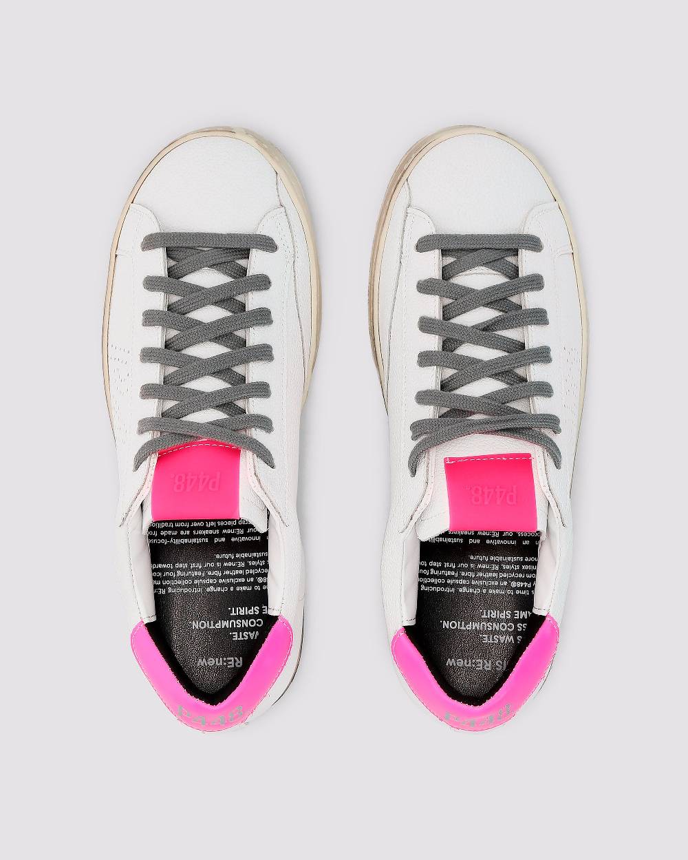 P448 John Recycled White/Fuchsia In Vendita