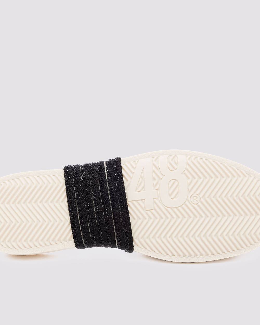 P448 Shoelaces Black Glitter Convenienza
