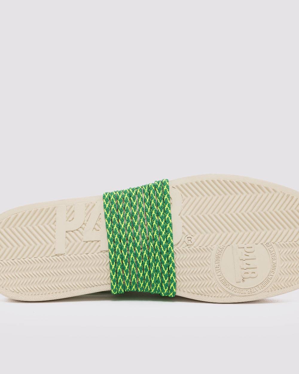 P448 Shoelaces Multi Green Vendita Economica