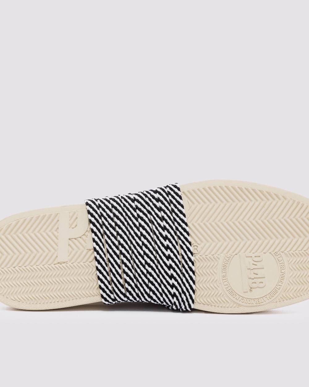 P448 Shoelaces Multi Black/White Italy