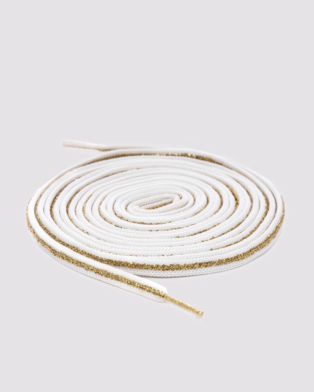 P448 Shoelaces Gold/White Italia