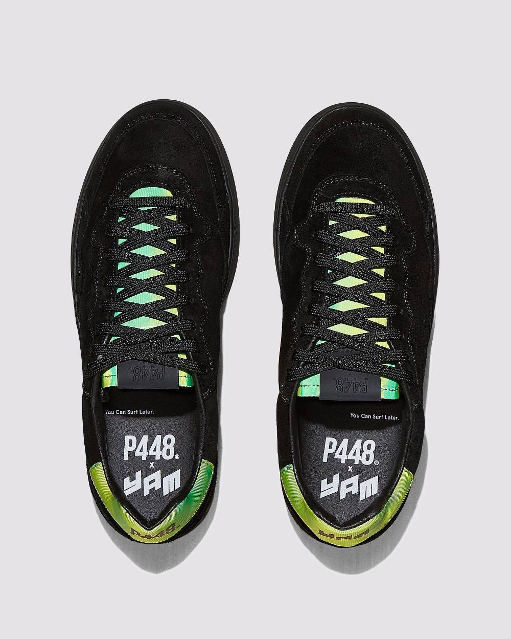 P448 Yam Black/Neon Green Vendite Flash