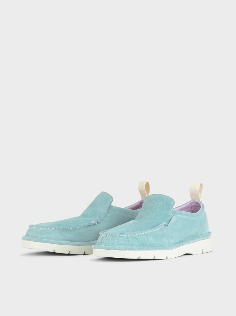 Panchic SLIP ON P19 DONNA IN SUEDE ACQUAMARINA Prezzo Ridotto