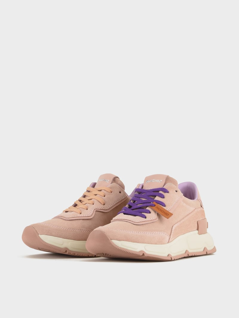 Panchic SNEAKER P06 DONNA IN SUEDE E PELLE ROSA CIPRIA Sottocosto