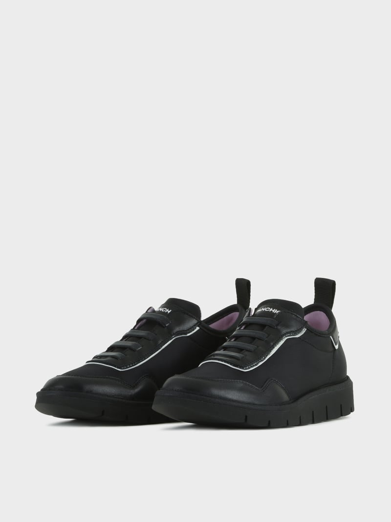 Panchic SLIP ON P05 DONNA IN NYLON E PELLE NERO In Vendita