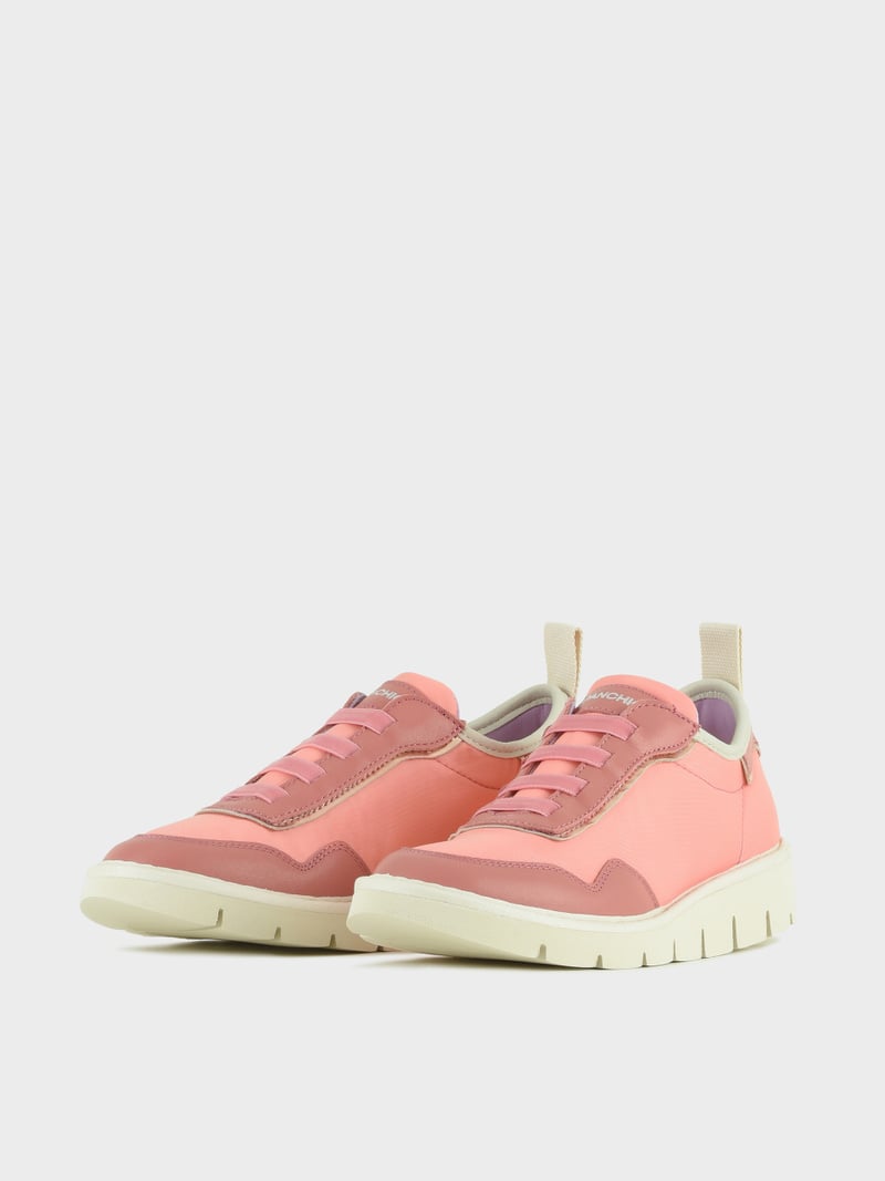 Panchic SLIP ON P05 DONNA IN NYLON E PELLE ROSA Saldi