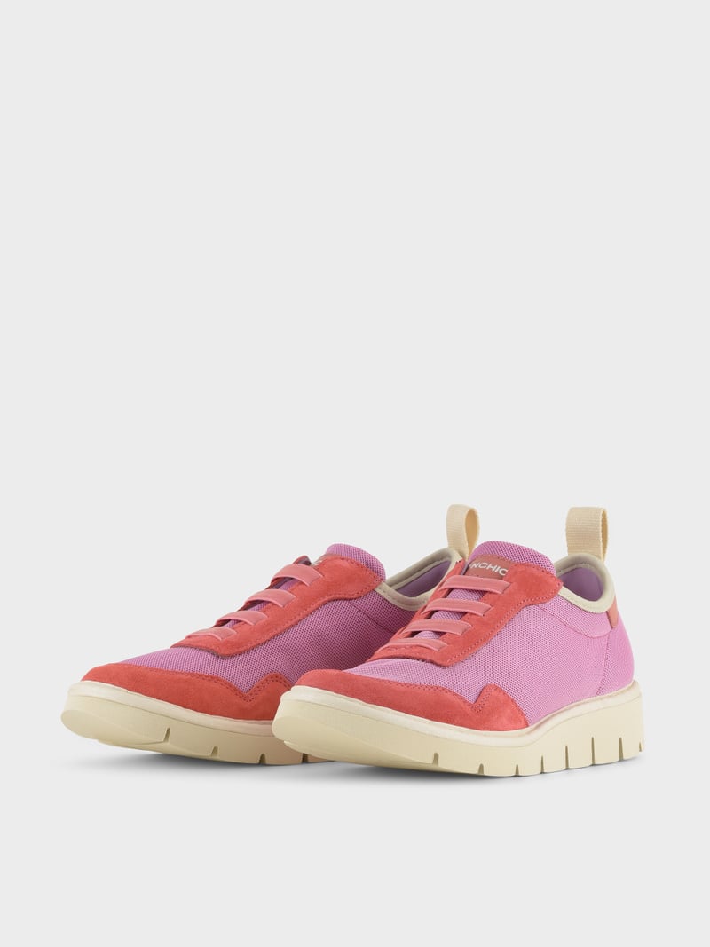 Panchic SLIP ON P05 DONNA IN MESH E SUEDE ROSA Vendita Calda