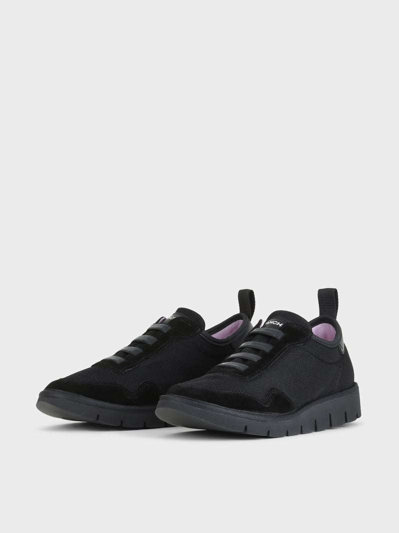 Panchic SLIP ON P05 DONNA IN MESH E SUEDE NERO Vendita Economica