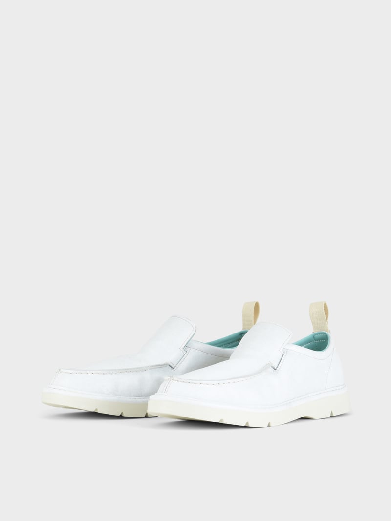 Panchic SLIP ON P19 UOMO IN PELLE CON FINISH AVIATOR BIANCO Acquista Ora