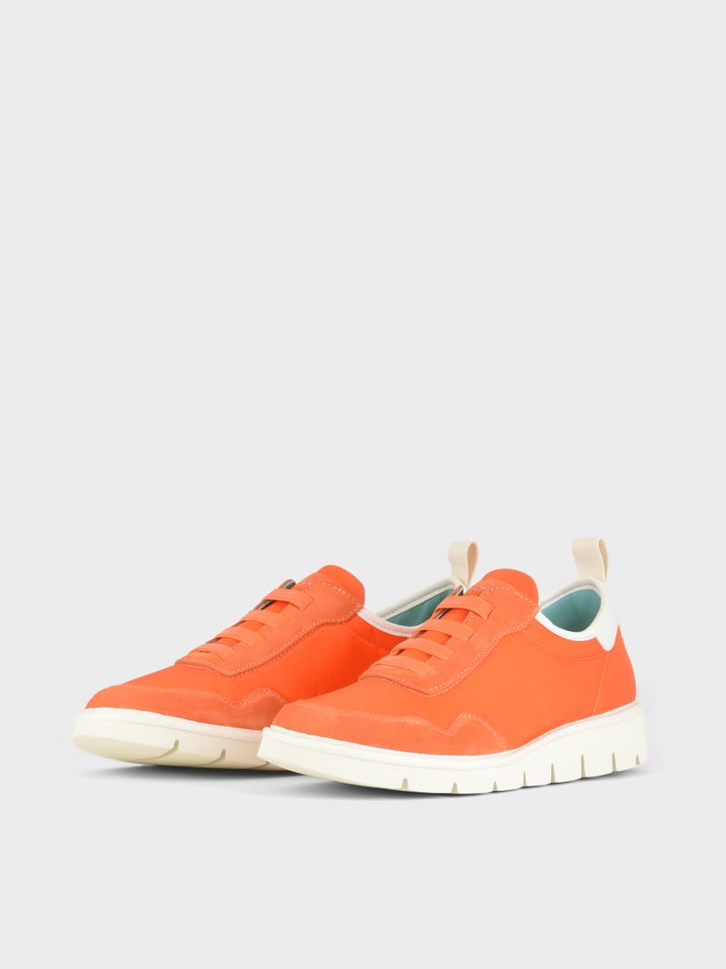 Panchic SLIP ON P05 UOMO IN NYLON E SUEDE ARANCIO Affare Del Giorno