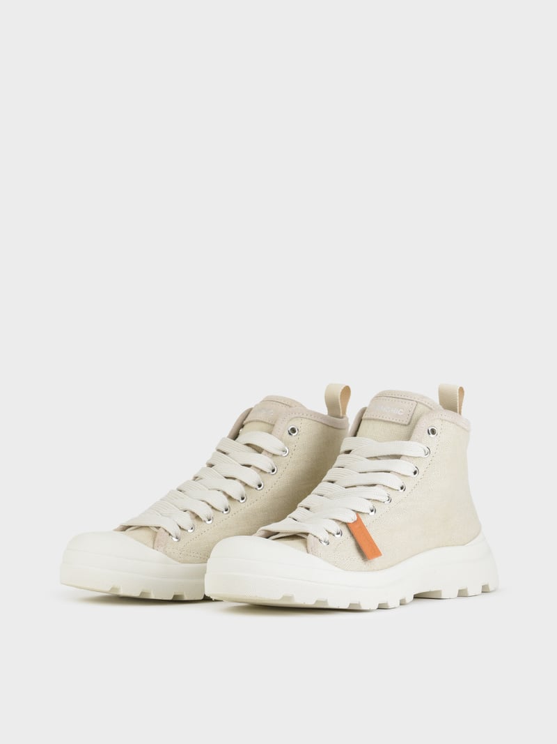 Panchic POLACCHINO P03 UOMO IN LINO E SUEDE NEBBIA Novità