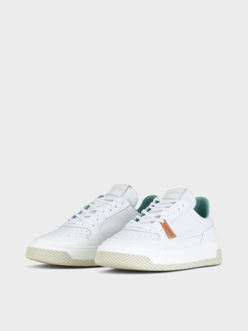 Panchic SNEAKER LOW P02 UOMO IN PELLE BIANCO Sconto