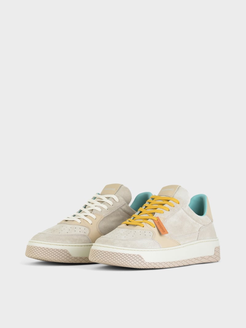 Panchic SNEAKER LOW P02 UOMO IN SUEDE E PELLE NEBBIA Offerta