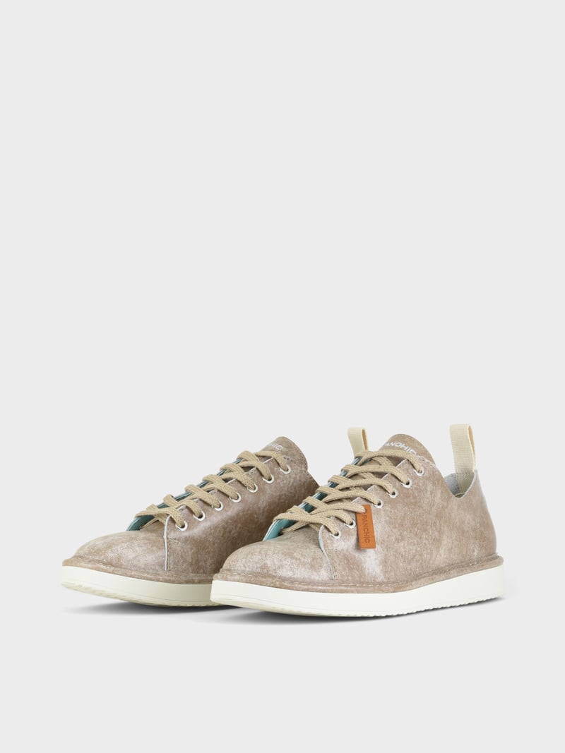 Panchic SCARPA ALLACCIATA P01 UOMO IN PELLE CON FINISH AVIATOR NOCE Hotsell