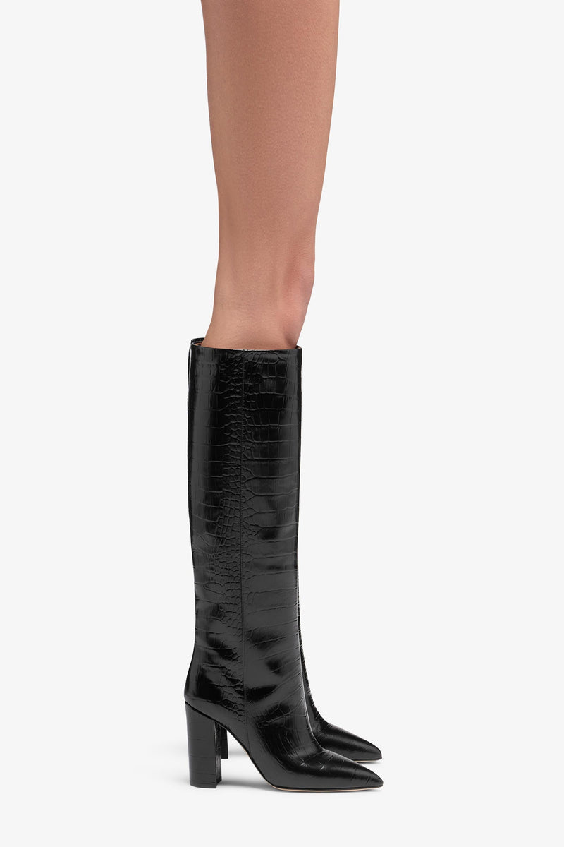 Paris Texas Block Heel Boot Moda