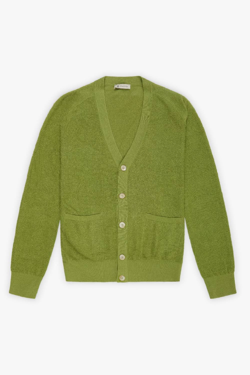 Piacenza 1733 Cardigan terrycloth verde chiaro Sconto