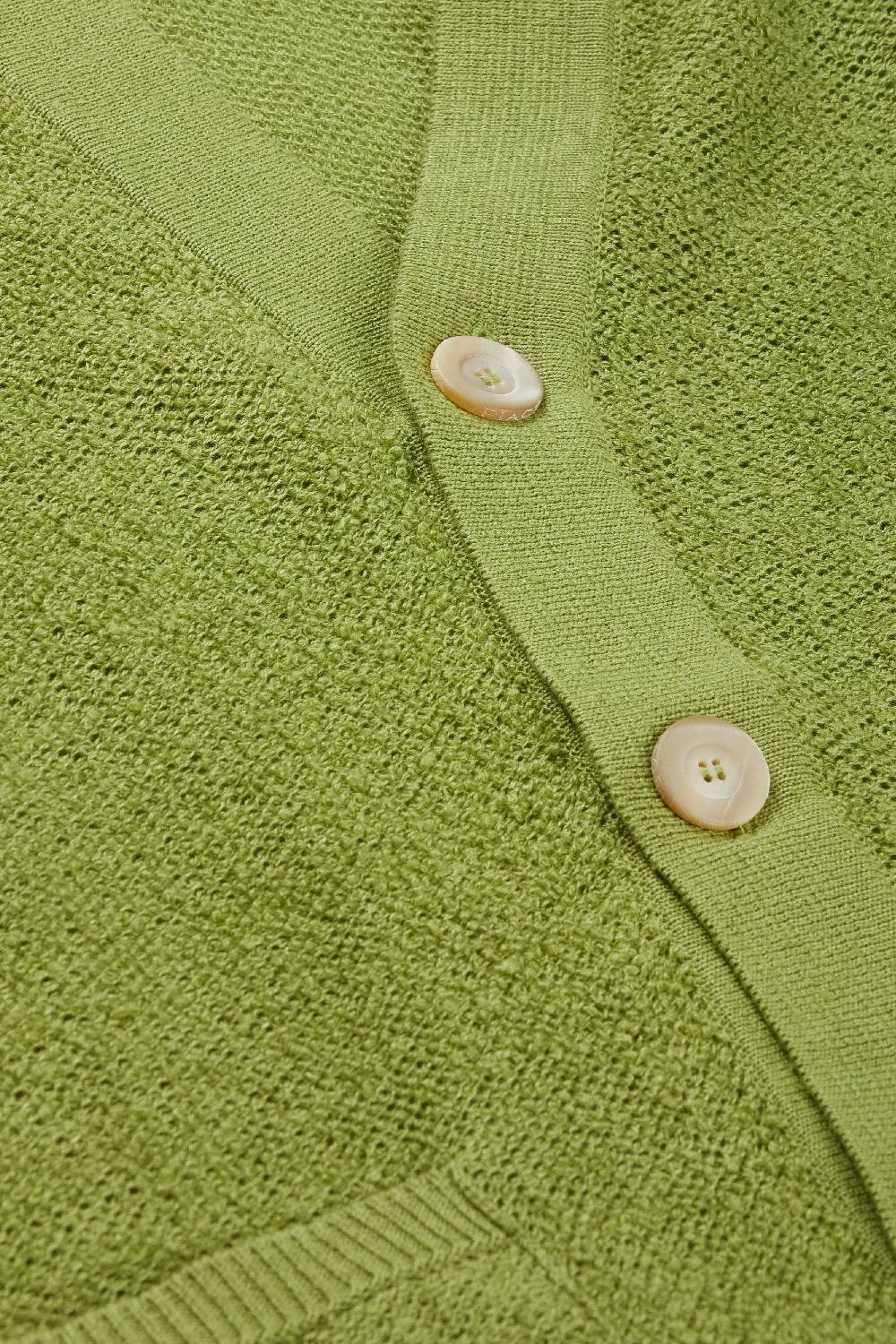 Piacenza 1733 Cardigan terrycloth verde chiaro Sconto
