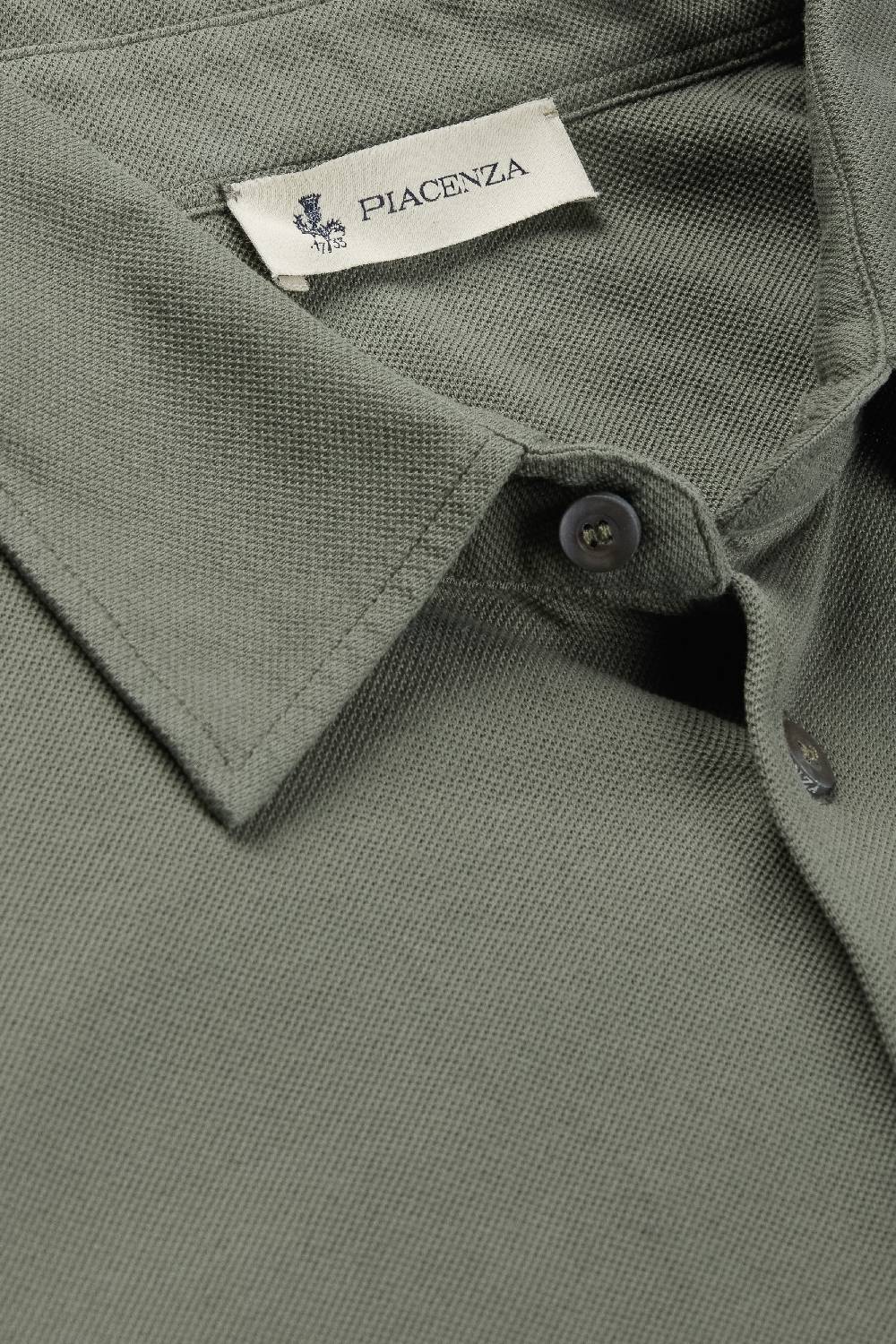 Piacenza 1733 Camicia piquet jersey verde Offerta