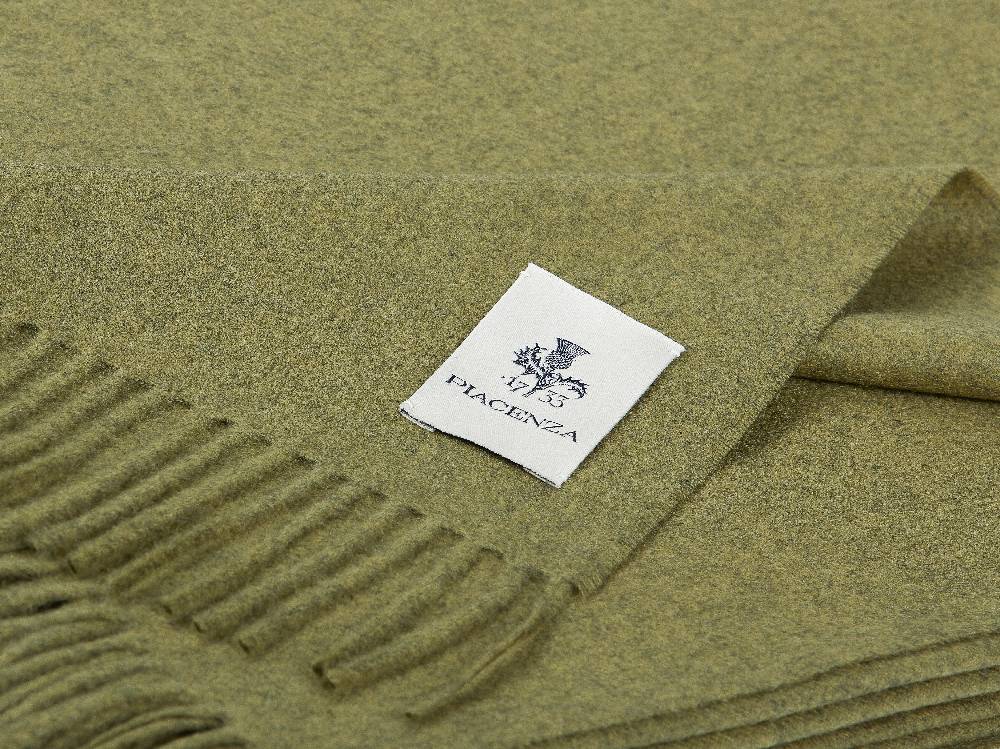 Piacenza 1733 Aeternum Plaid verde chiaro in puro Cashmere Negozio