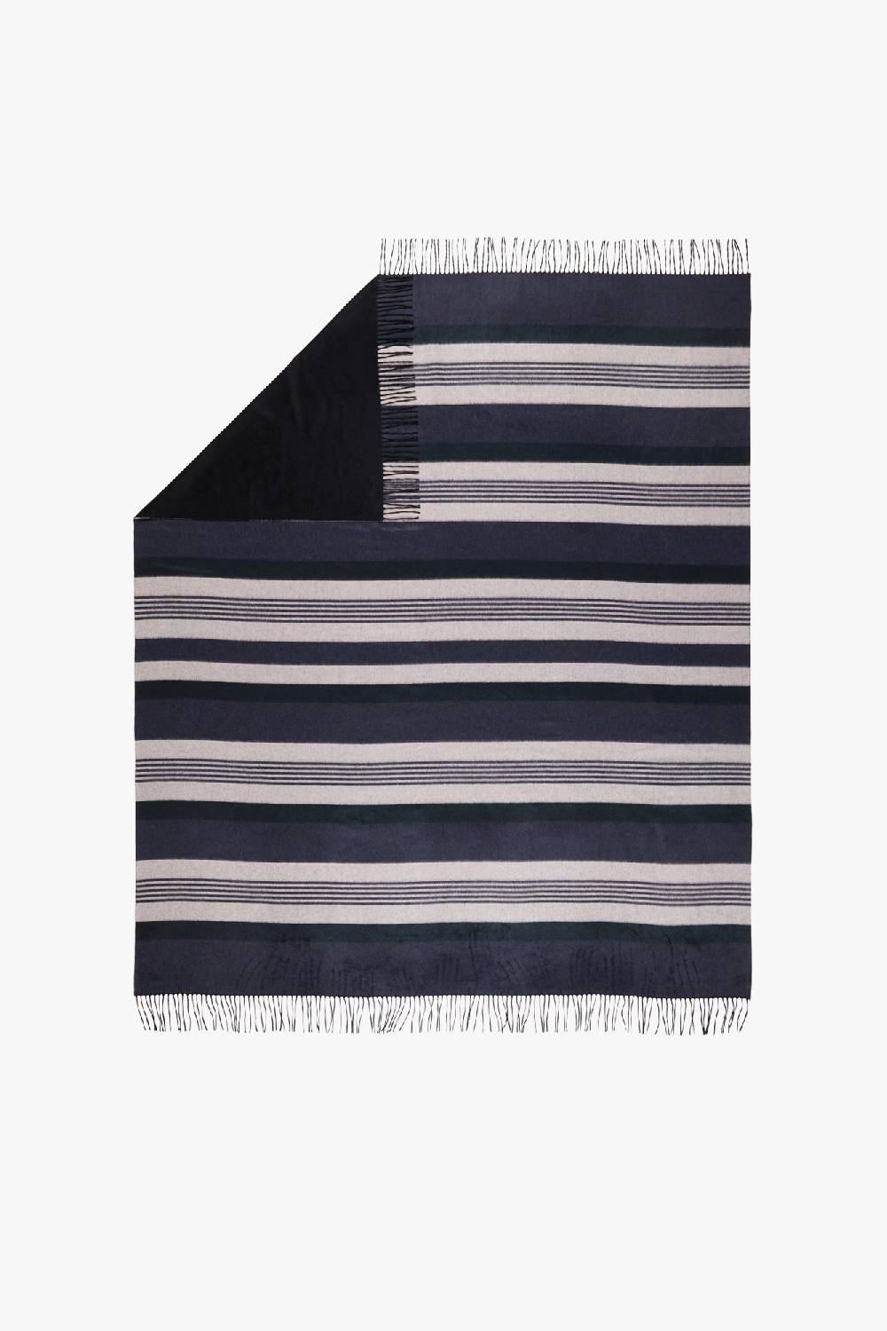 Piacenza 1733 BILBO Plaid righe toni Blu Pezzi Unici