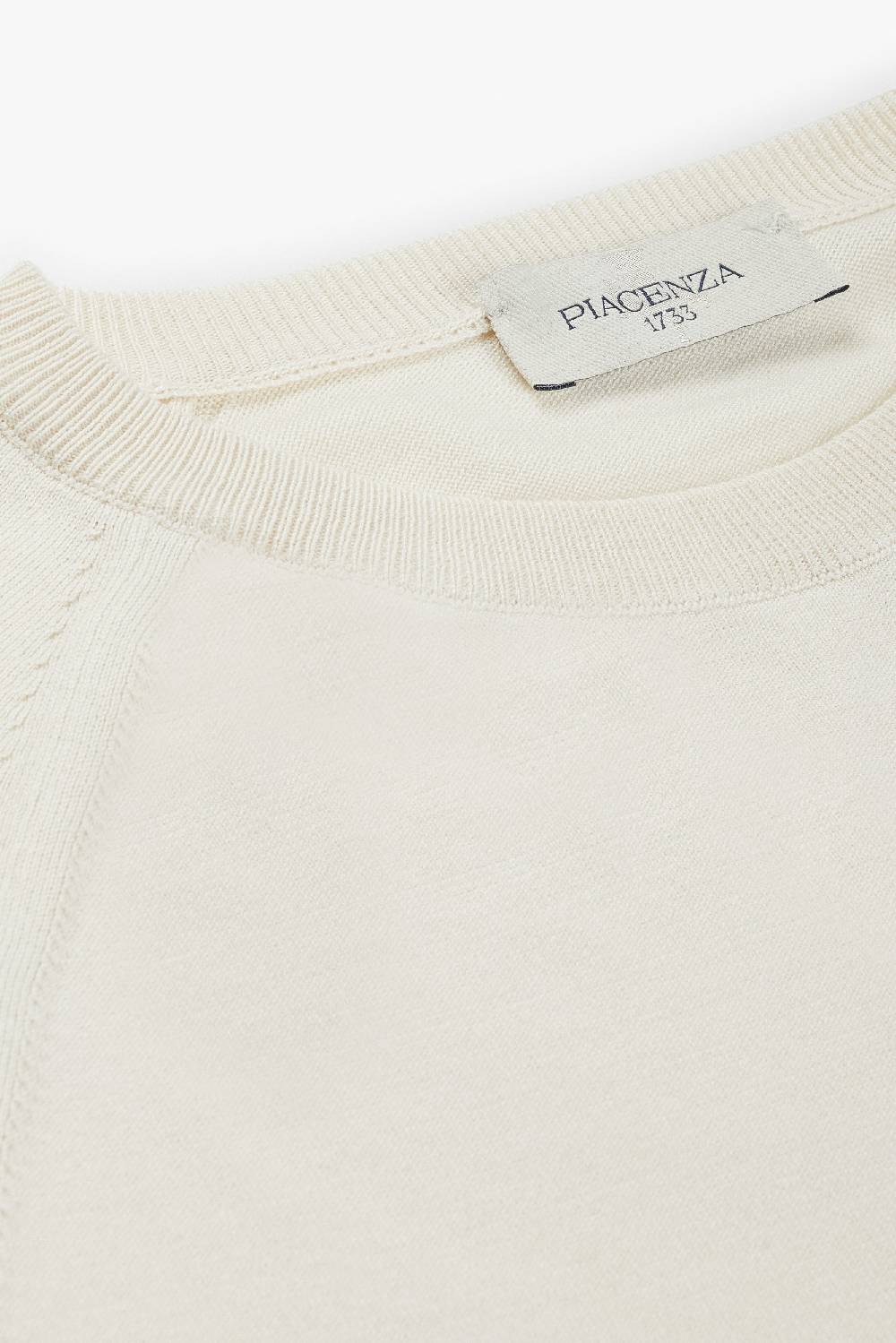 Piacenza 1733 Maglia maniche corte panna Fino Al -60%
