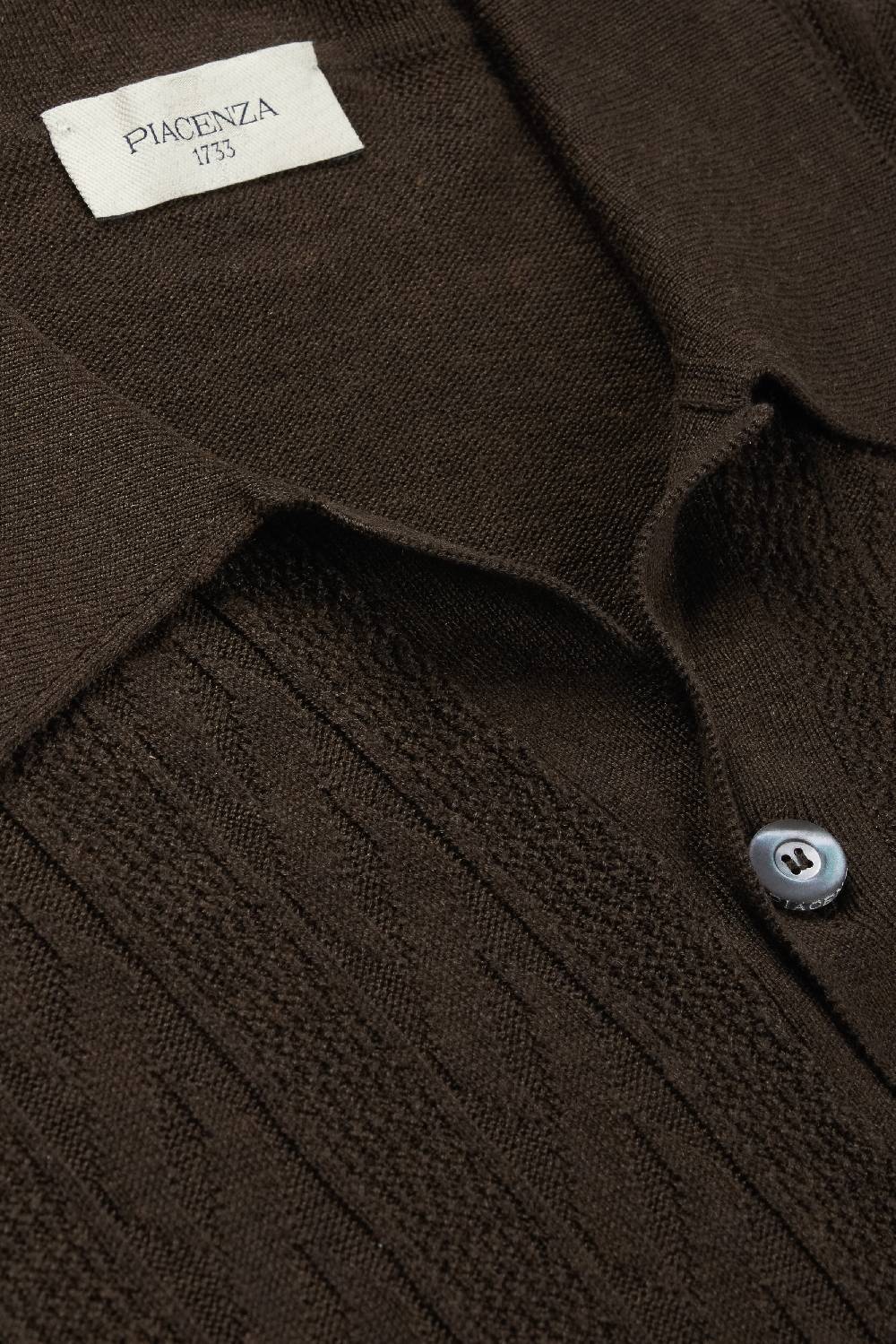Piacenza 1733 Camicia maniche corte sand and wave marrone 2025