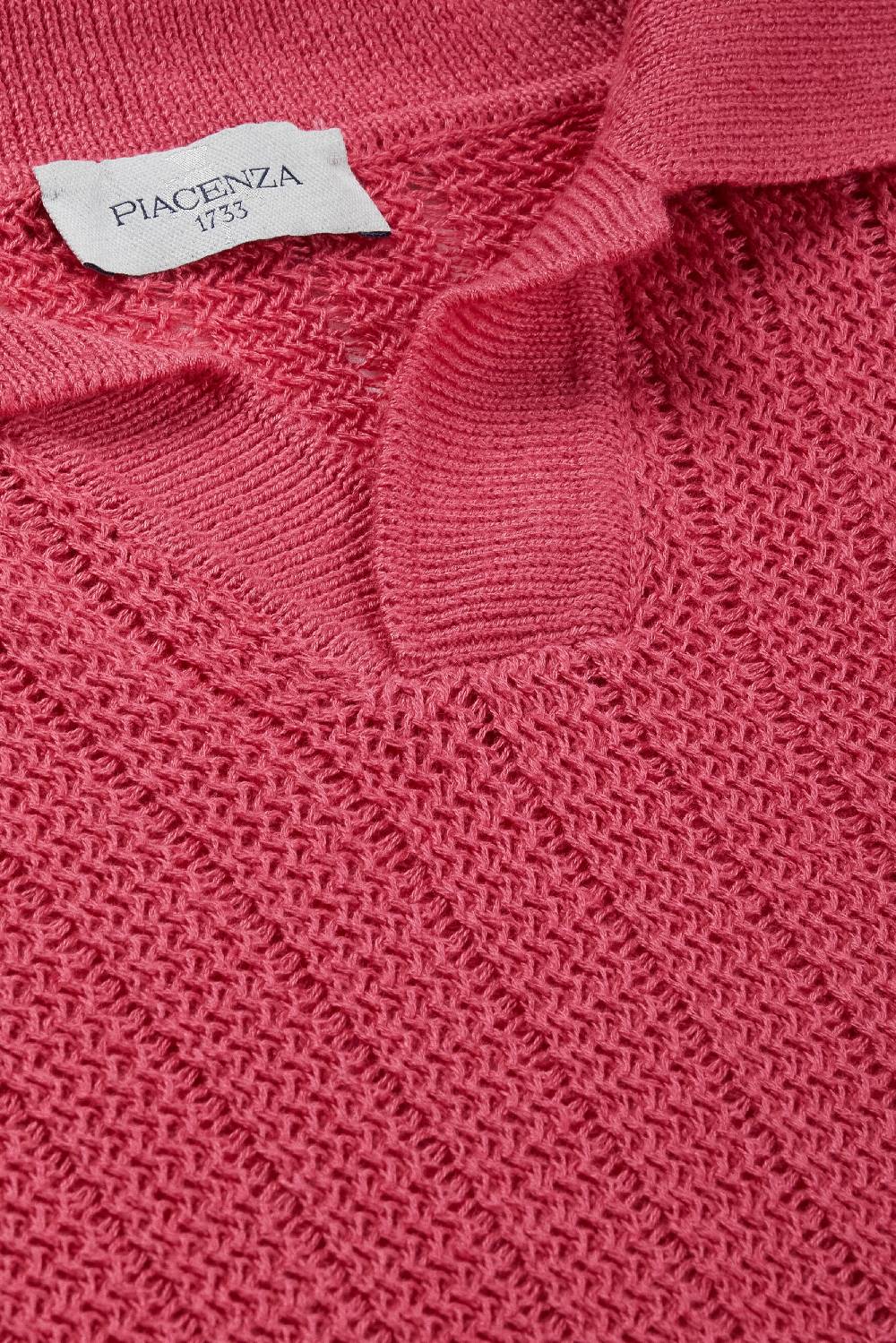 Piacenza 1733 Polo maniche lunghe fragola Pezzi Unici