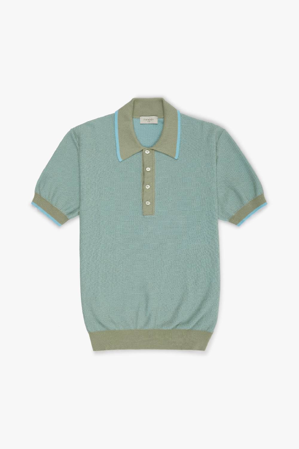 Piacenza 1733 Polo two tone fish scale azzurro e salvia Acquista Ora