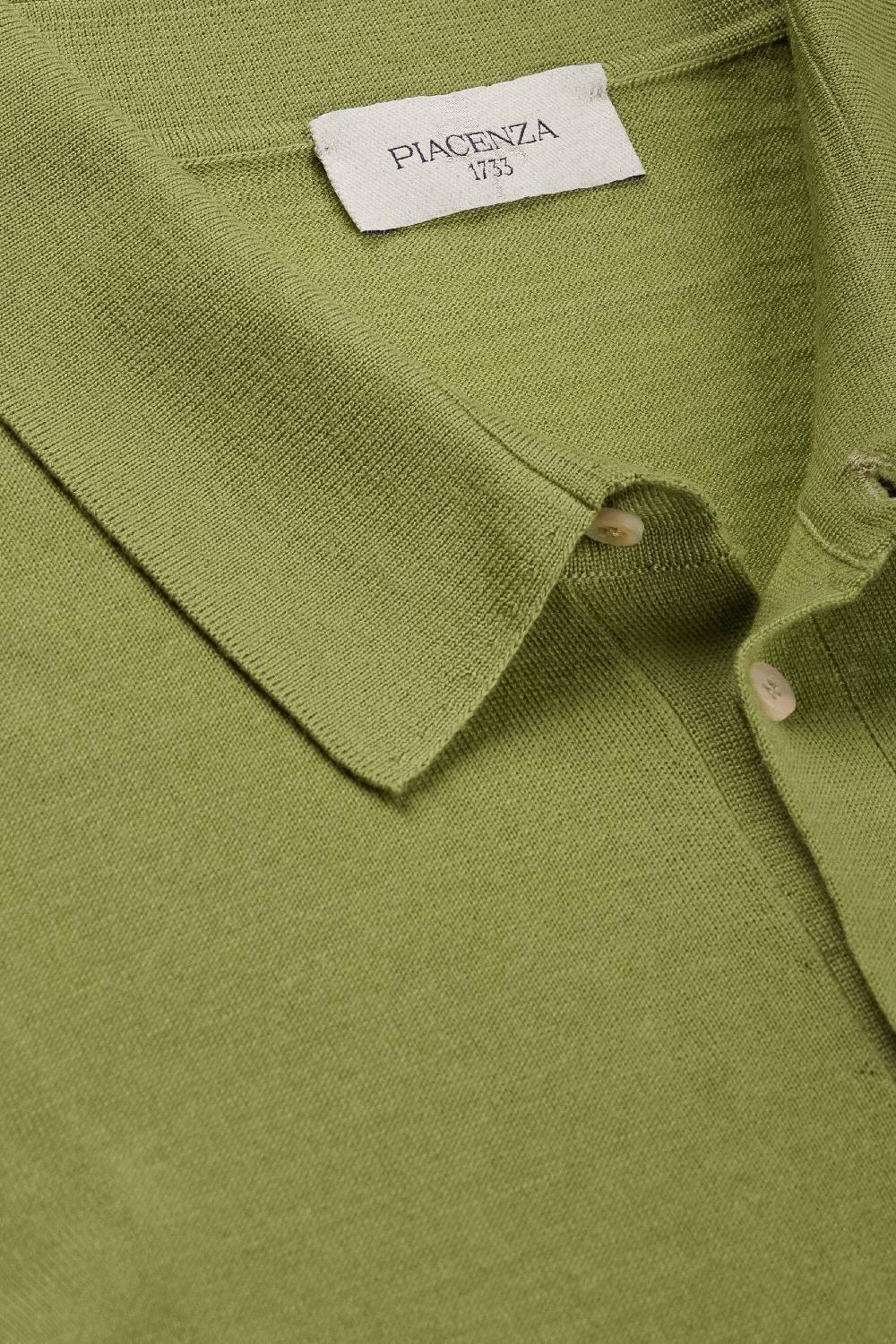 Piacenza 1733 Polo maniche lunghe verde Convenienza