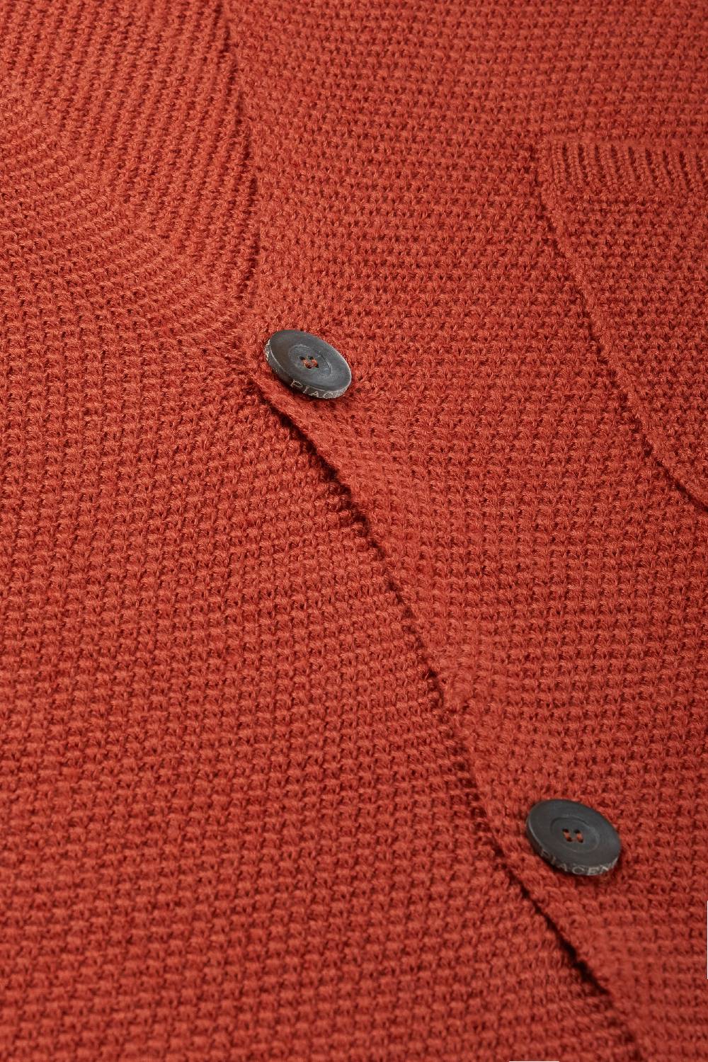 Piacenza 1733 Cardigan Camicia con bottoni mattone Offerte