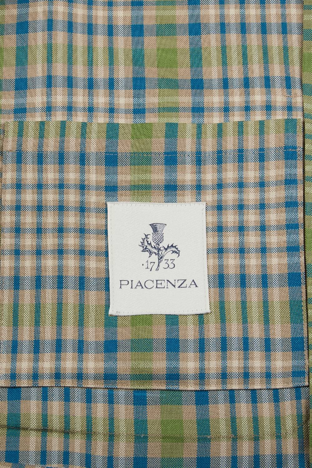 Piacenza 1733 Giacca plain azzurro e verde Negozio