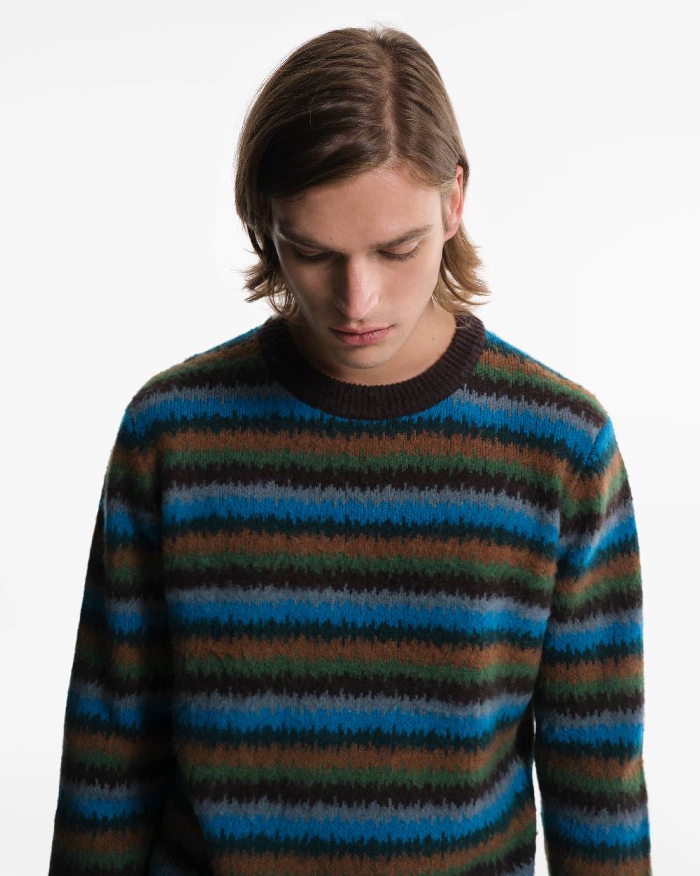 Piacenza 1733 Maglia in Cashmere fantasia verde Acquista Ora