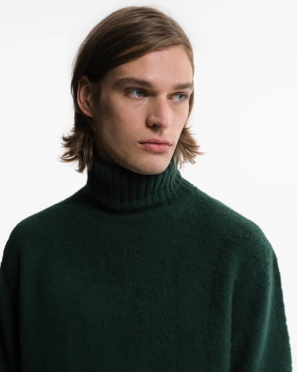 Piacenza 1733 Dolcevita in Lana verde Shopping Online
