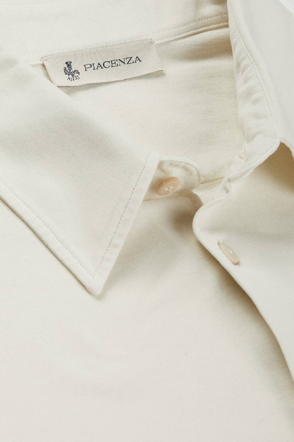 Piacenza 1733 Camicia fresh jersey panna Outlet