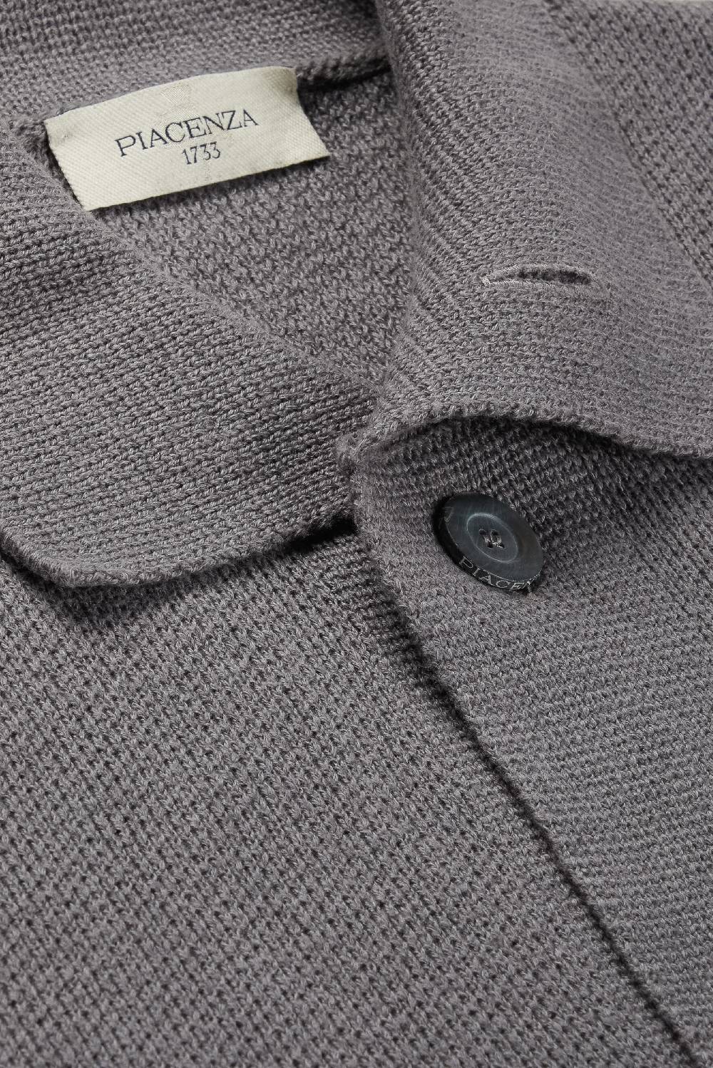 Piacenza 1733 Cardigan/Camicia con bottoni grigio scuro 2025